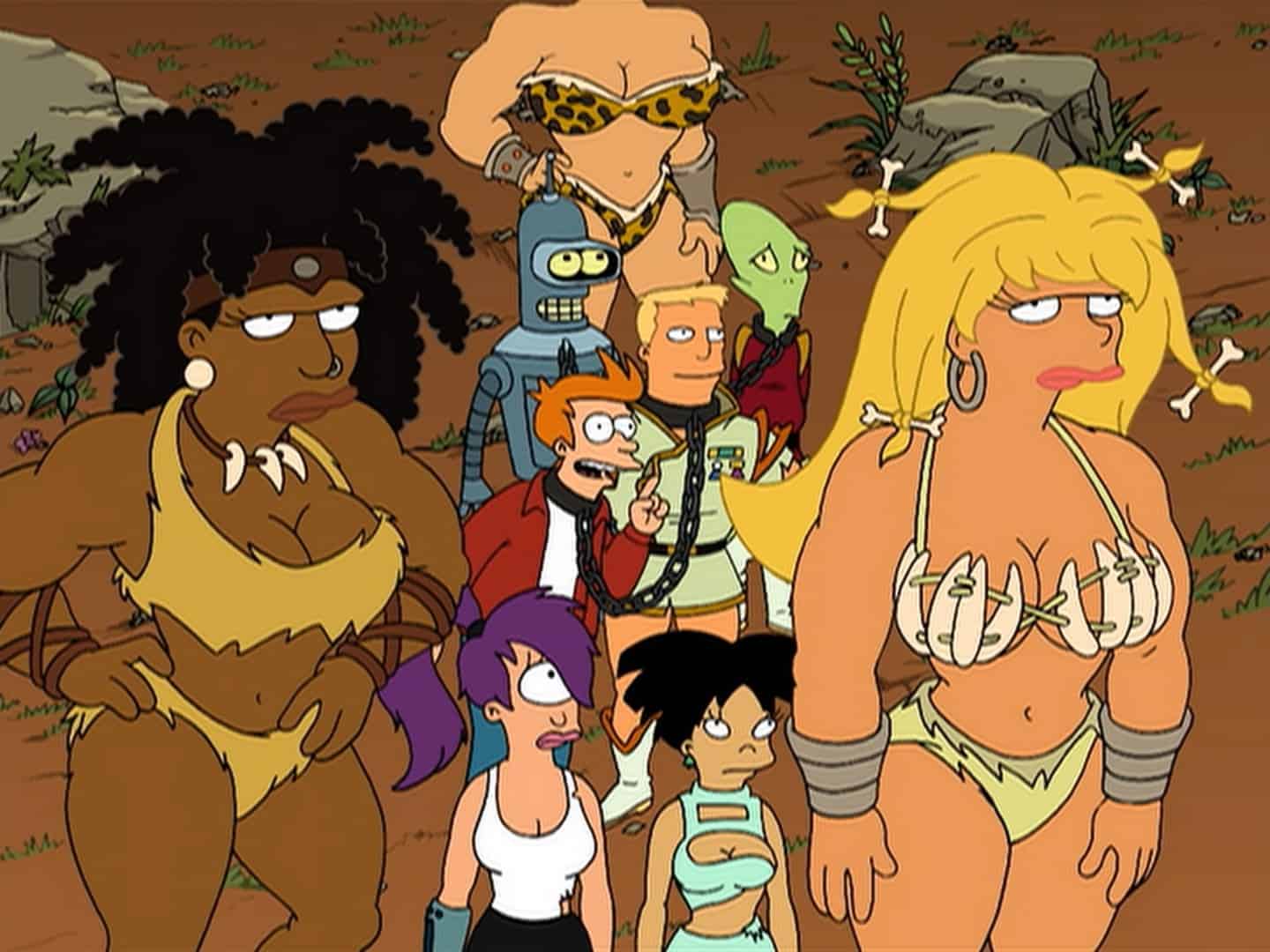 The crew with Amazonian women in this image from 20th Century Fox Television