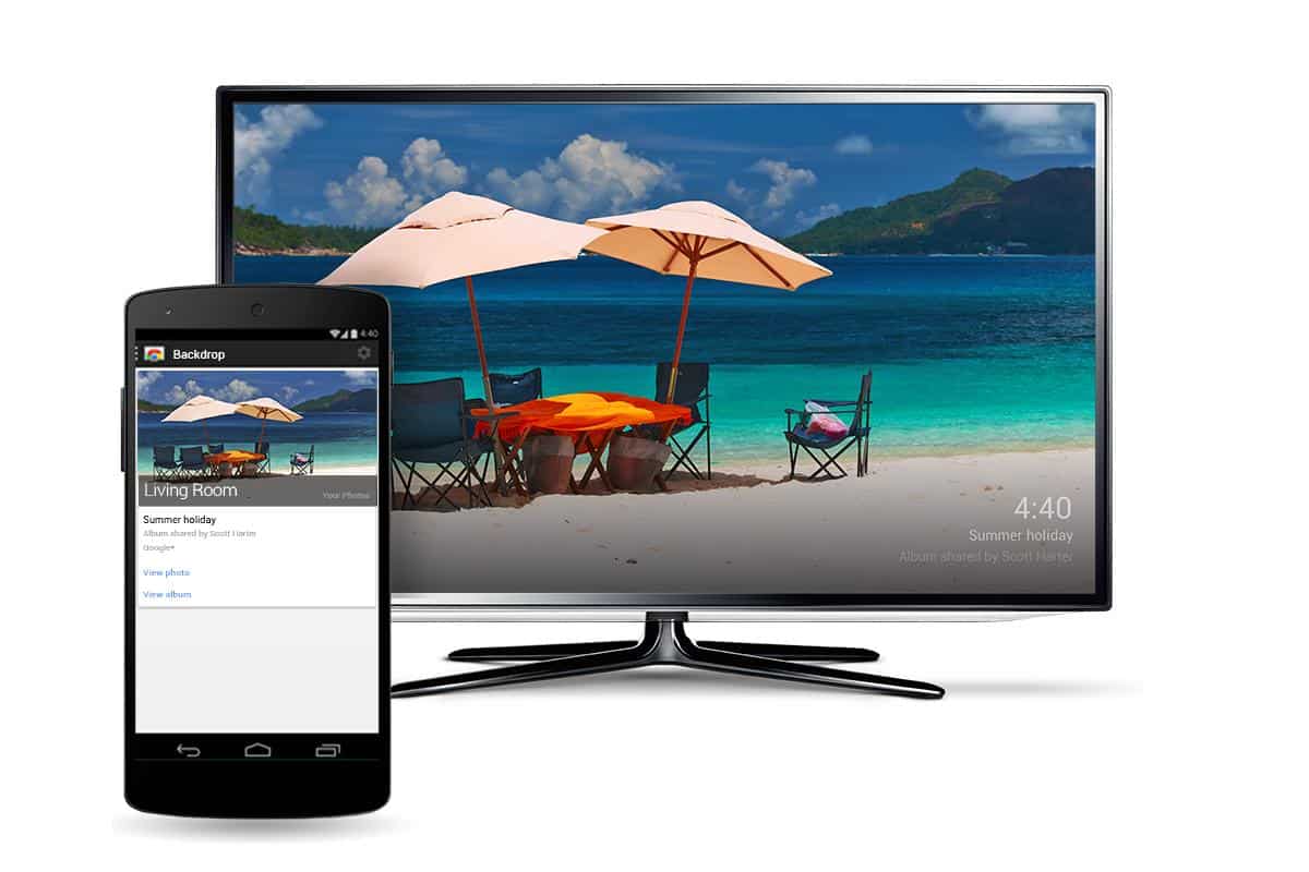 Google Chromecast default screen