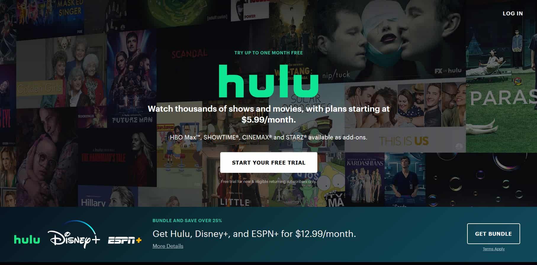 Hulu Homescreen