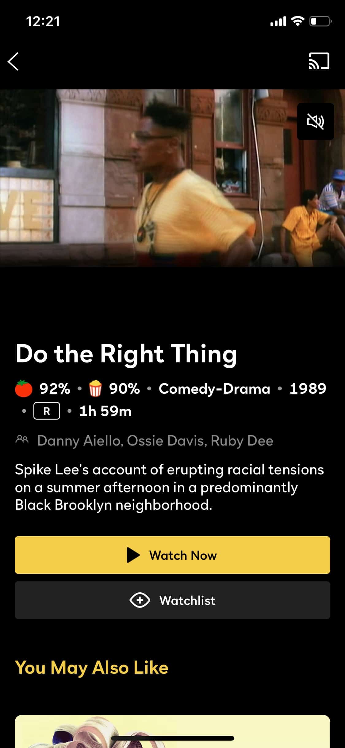 Peacock offers movies like Do the Right Thing (1989)
