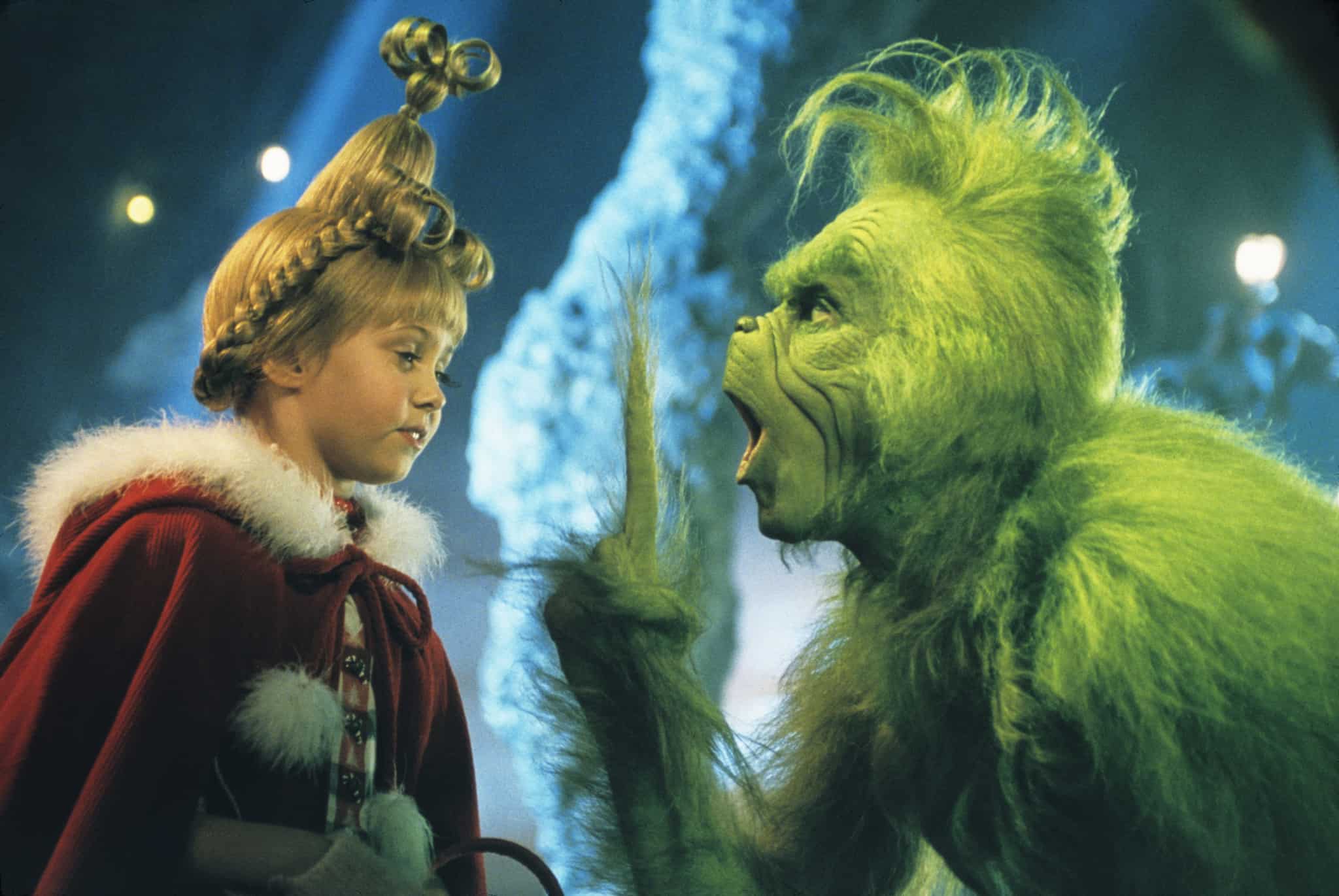 Cindy-Lou refuses to be scared by the Grinch.