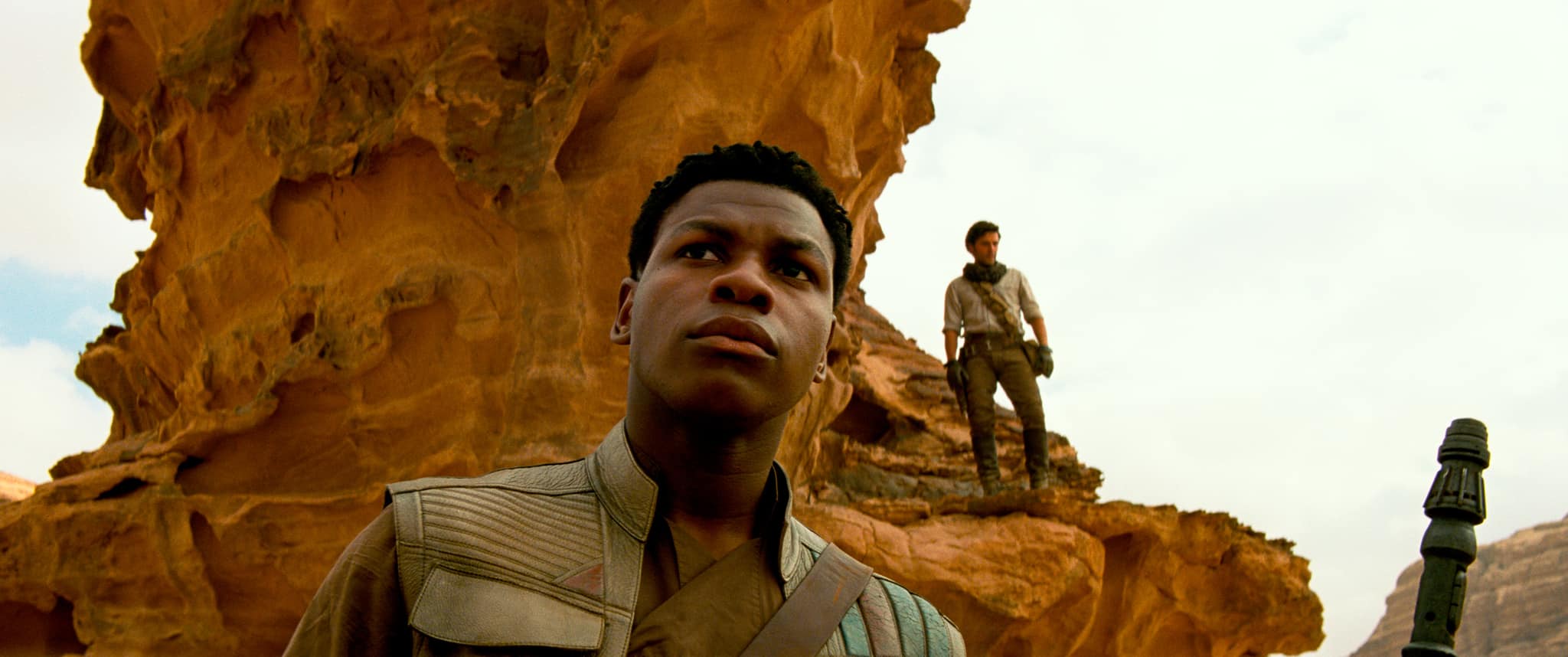 John Boyega and Oscar Isaac in this image from Disney Plus