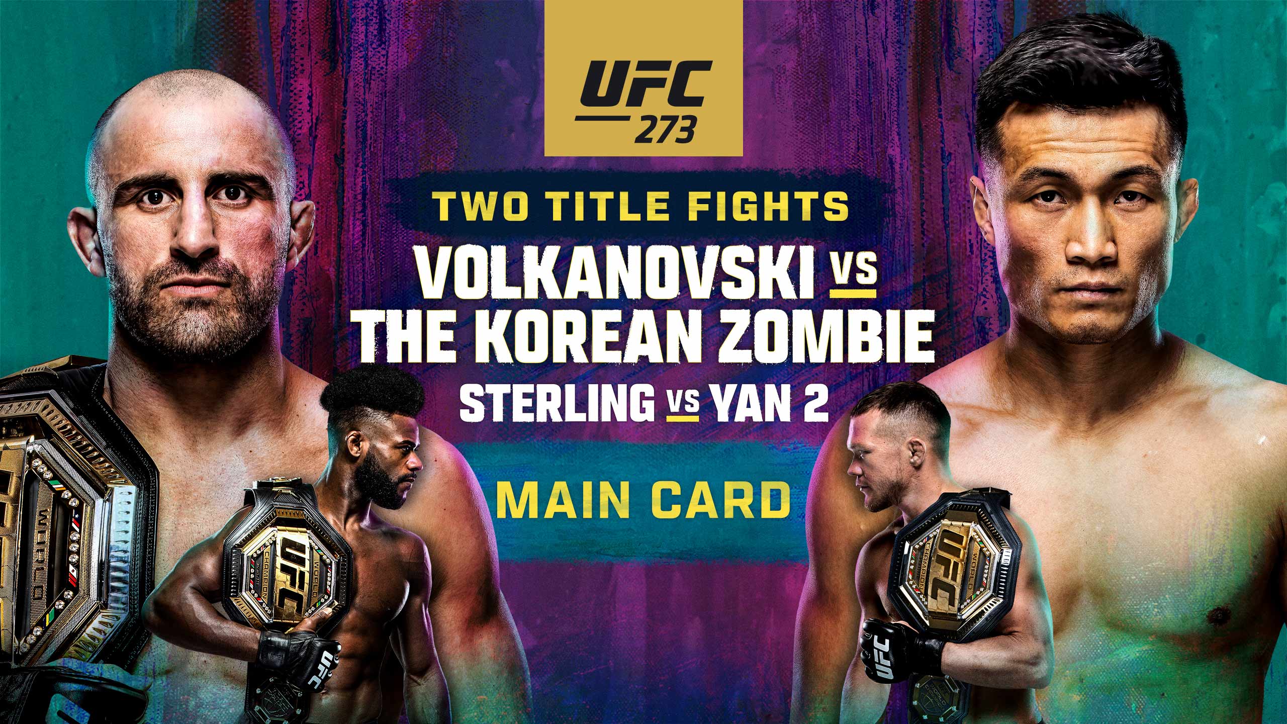 How to Watch UFC 273: Volkanovski vs. The Korean Zombie