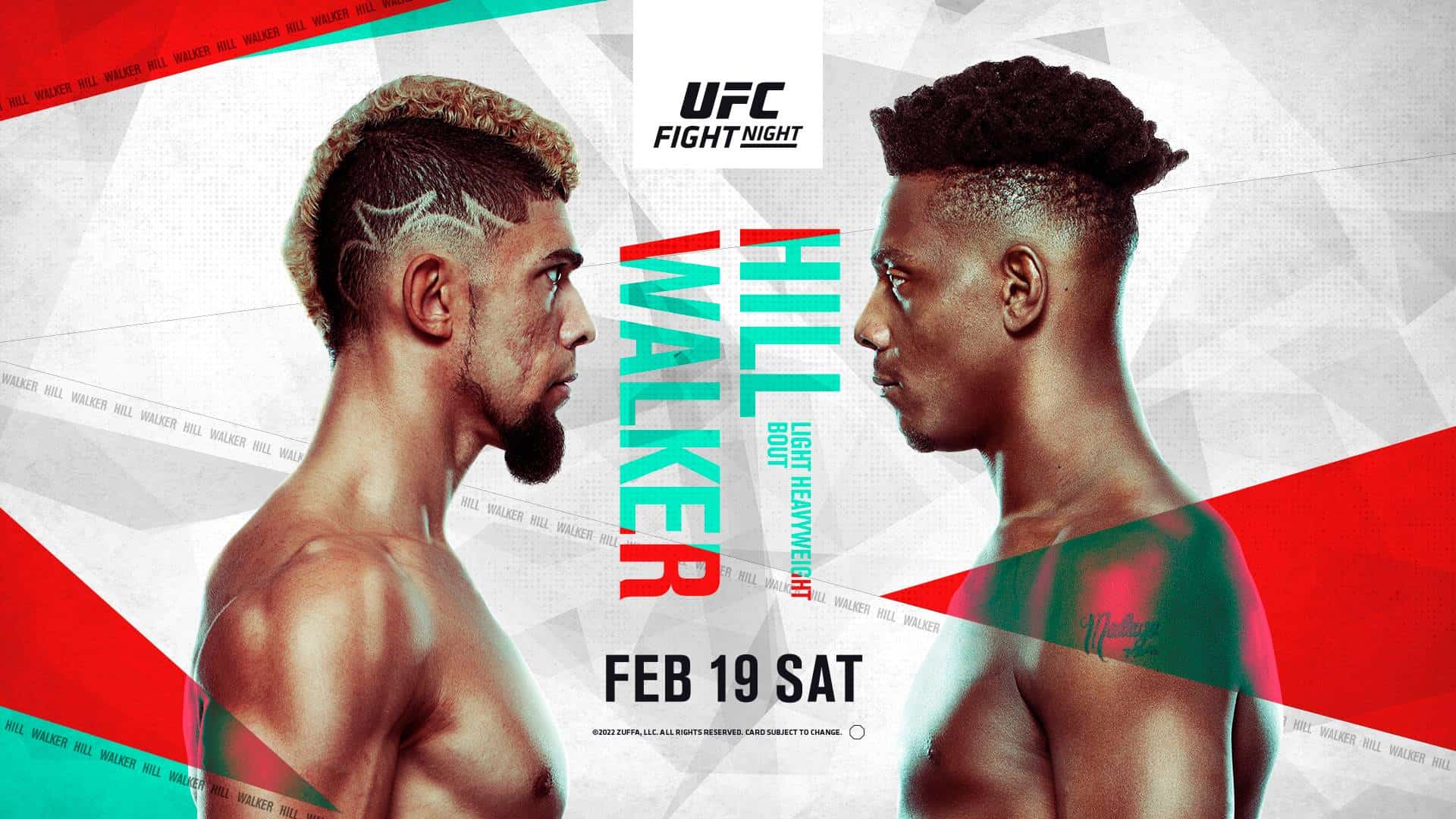 How to Watch UFC Fight Night: Walker vs. Hill