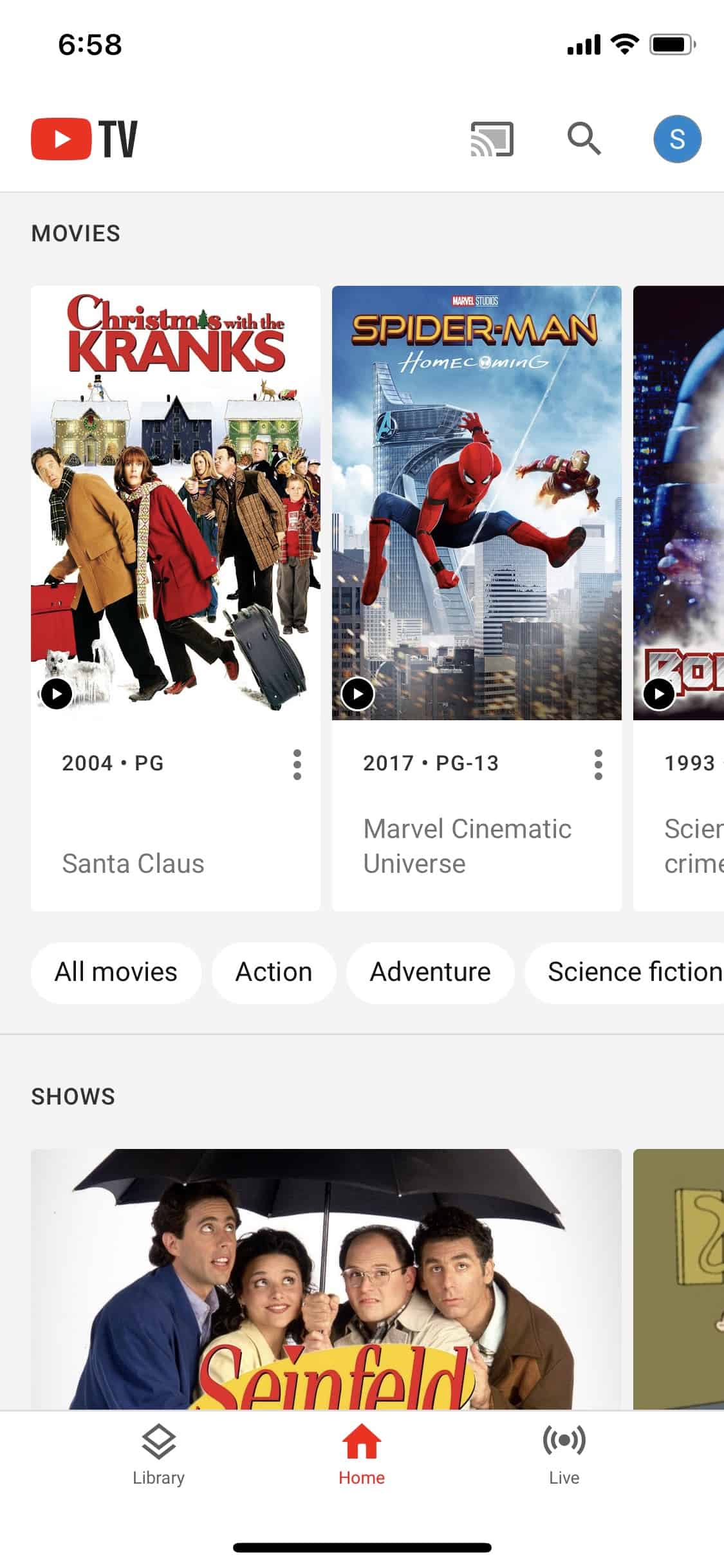 Youtube TV Movies