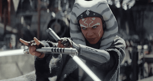 Rosario Dawson as Ahsoka Tano in this image from Disney