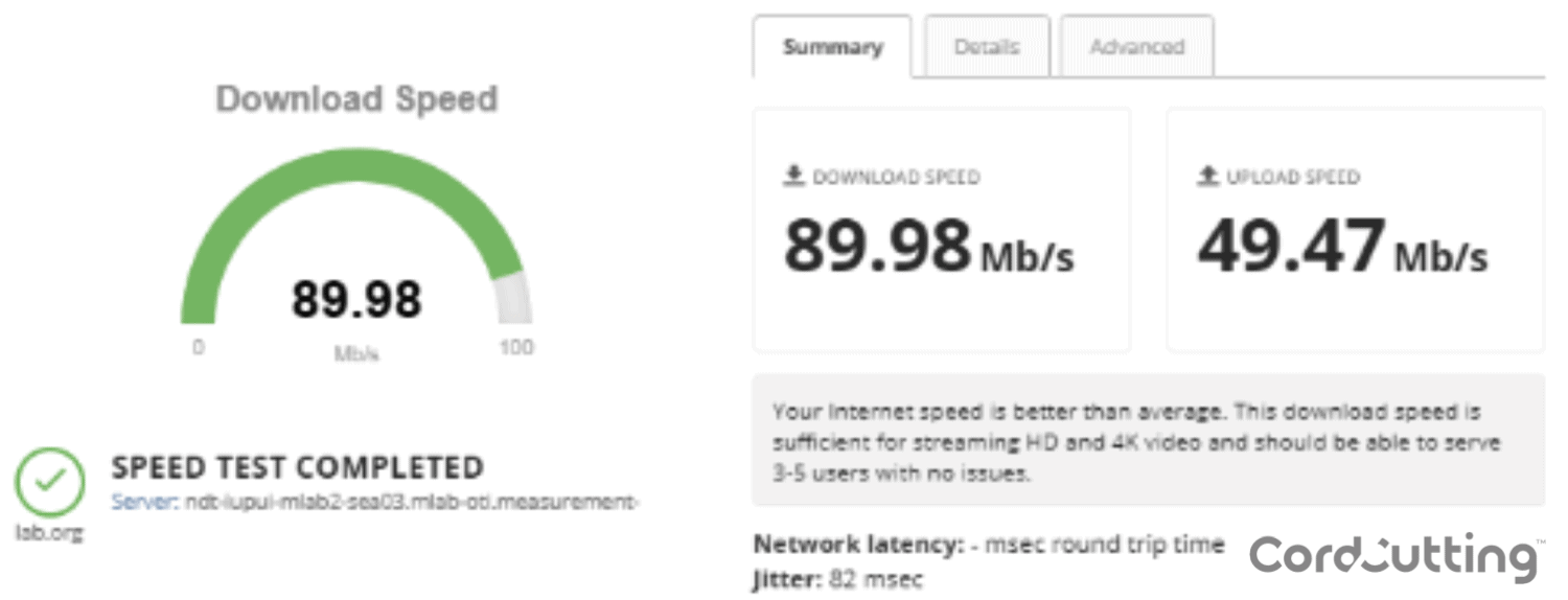 CenturyLink Speed Test