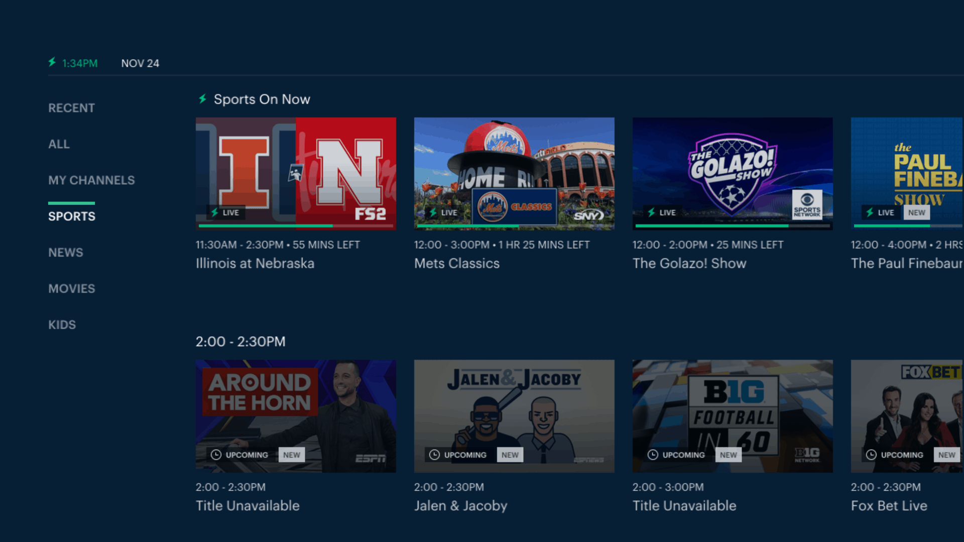 Hulu + Live TV - Fire TV - Sports