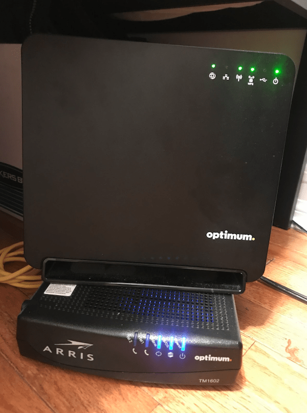 Image of Optimum Router and Modem