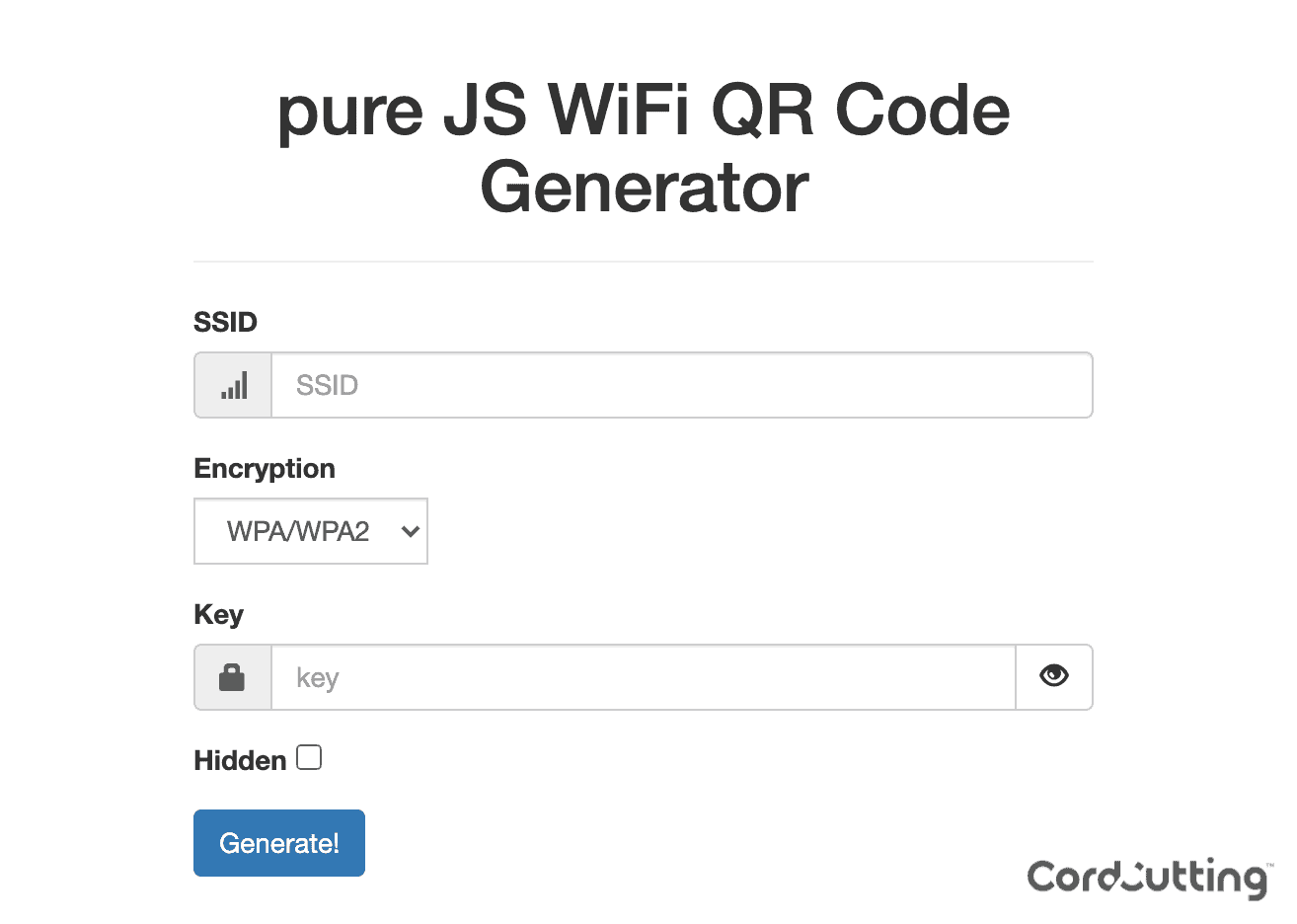 QR Wi-Fi share step 1