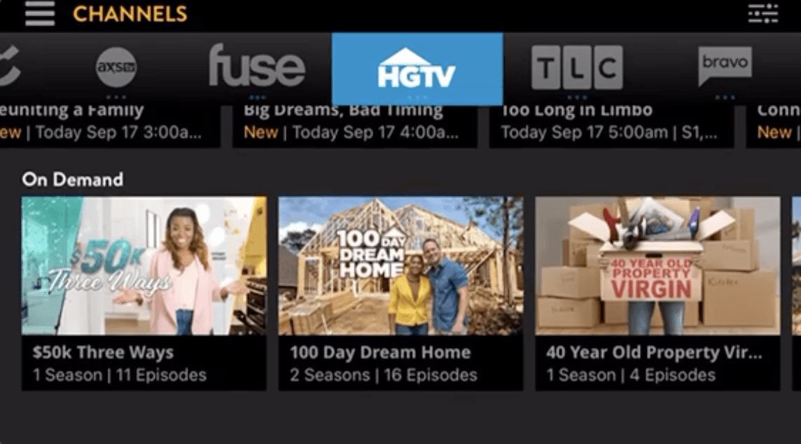 Sling TV on iOS