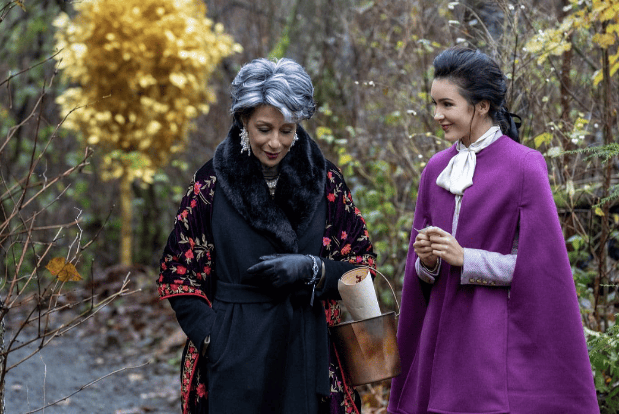 Two generations of Marvin women go for a stroll in this image from CBS Television Studios