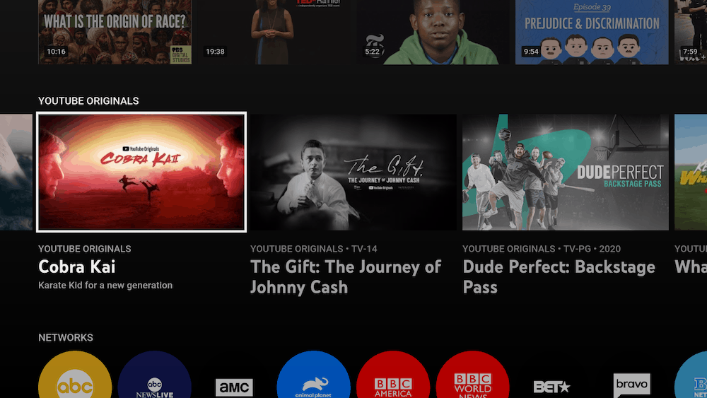 Youtube TV Originals